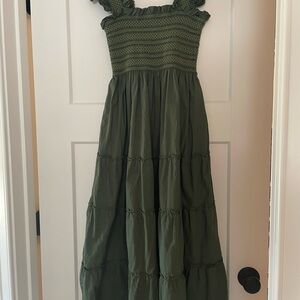 Hill house Home Ellie Nap Dress, Leaf Green, size S